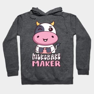 Milkshake Maker Kawaii Milk Cow Lover Hoodie